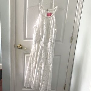 Lilly Pulitzer white embroidered dress size large